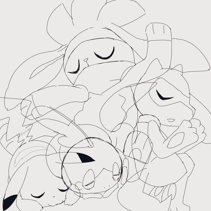 この絵のラフですよ 