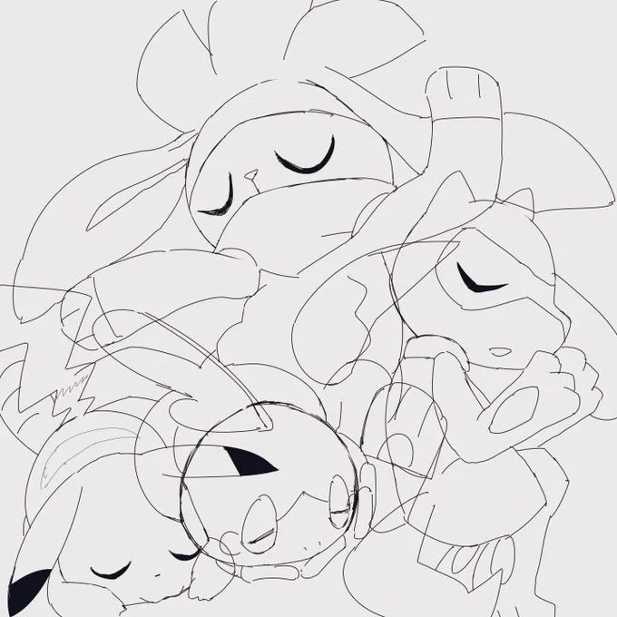 この絵のラフですよ 