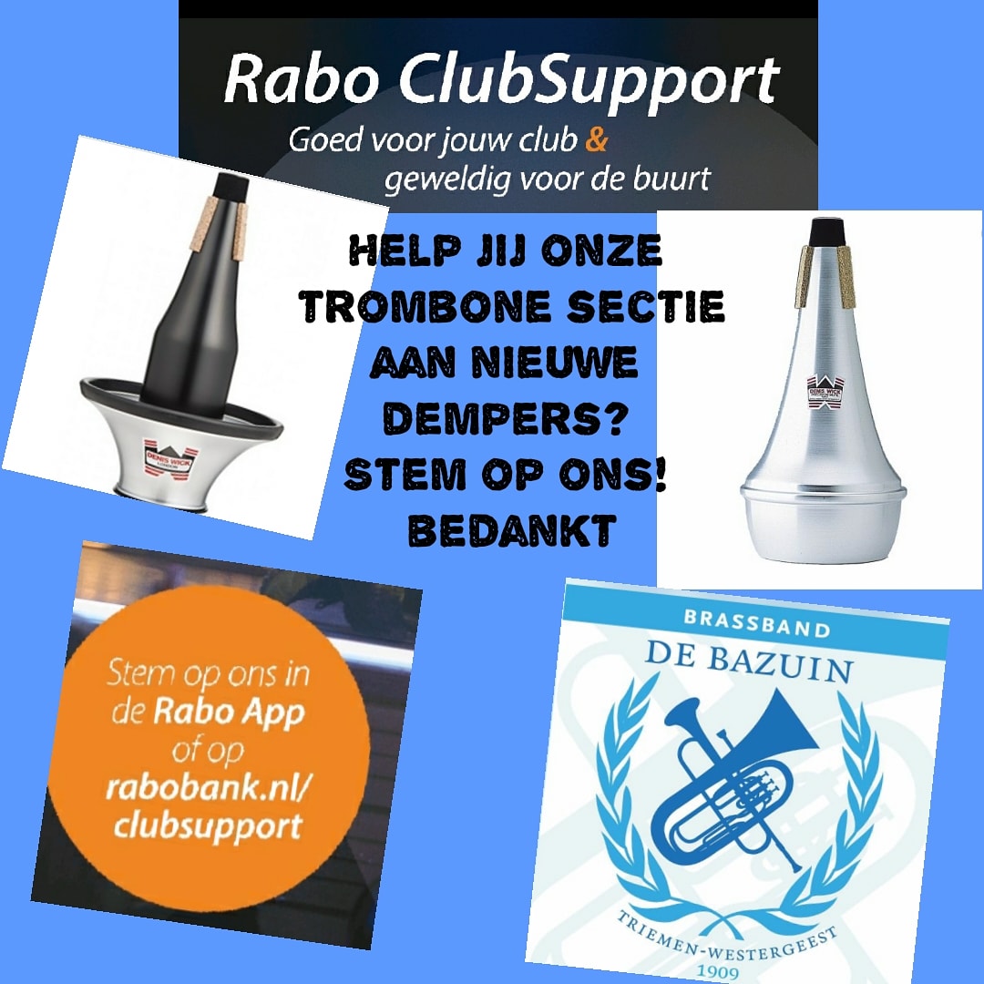 Stemmen kan vanaf 5 okt. Rabobank app of internetbankieren -> zelf regelen -> lidmaatschap -> RaboClupSupport -> deelnemers -> cmvdebazuin <a href="/Rabobank/">Rabobank</a> (Noardeast Fryslân)