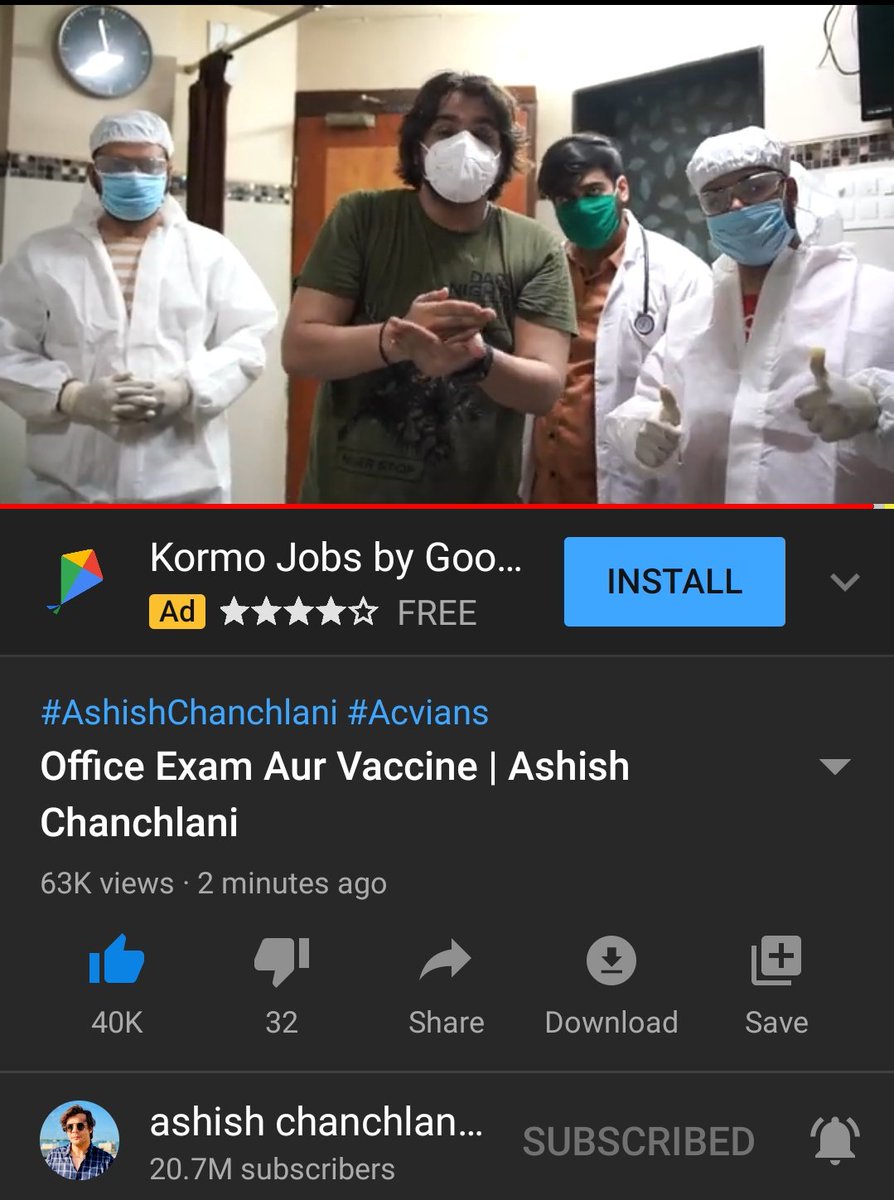 S_tran_ge_r's tweet photo. @ashchanchlani Bro you are just awesome.What a funny video. After long time i laugh so hard even my dadi was looking in my phone. Awesome video man.Specially that last 5 min of video.Really that was so hilarious😂😂 
Panipuri and vadapav😂
#officeexamaurvaccine
#ashishchanchlani https://t.co/aVBM0tvyUl