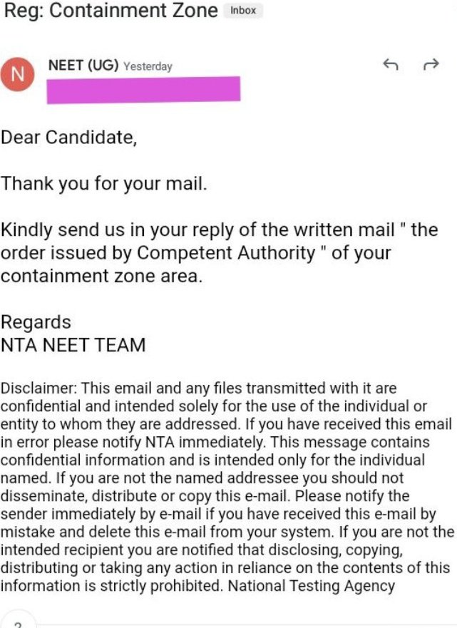 ActivistSukhpal's tweet photo. .@DG_NTA pls immediately issue notice 4 #NEET2 instead of select emailing for Covid,CZ &amp; other issues.

Aspirants r being treated like foot ball, made to run fm pillar to post. V all hv kids at home, is this how v push them into mental agony. 😞

Such a #Shame. 

@EduMinOfIndia https://t.co/QGQMcJKvOp