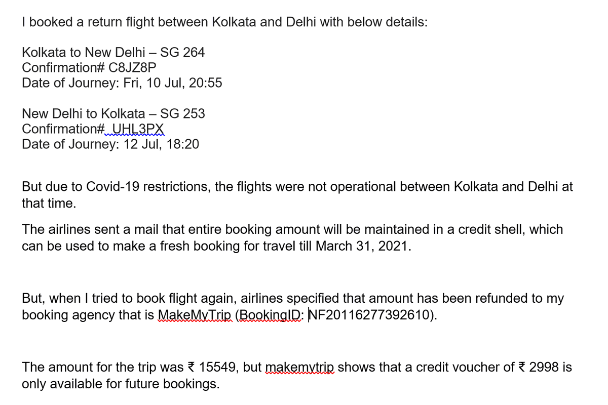 santoku3's tweet photo. @flyspicejet @makemytrip Could you please let me know how the amount of Rs 15000 gets reduced to Rs 3000 when flights were canceled by airlines.
@HardeepSPuri @MoCA_GoI https://t.co/iL27ObKneV