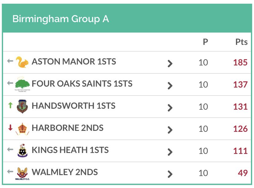 Four Oaks Saints CC tweet media
