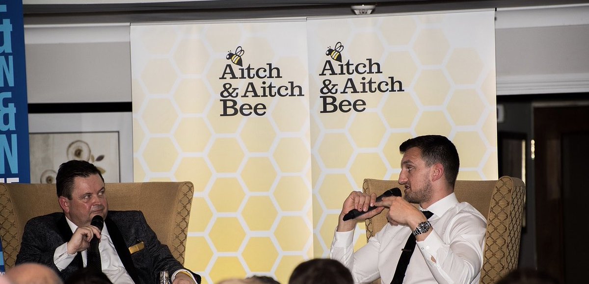 AitchandAitchBe's tweet photo. Three years ago today, we held our 2nd Rugby Dinner of the Year @hatherleymanor with double @lionsofficial captain @samwarburton_ 
Was the first of many brilliant nights with Sam. Looking forward to some more in 2021 @PrincessRoyalTh and @BarryMemo https://t.co/1mfryu8yWI