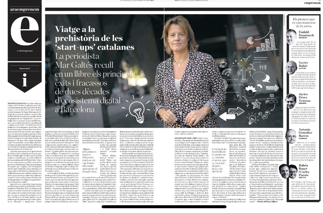 montse_barcelo's tweet image. Quan llegiu l’article voldreu el llibre!! #BarcelonaStartup Repte pendent “Més dones emprenedores” 🔝🔝🔝@margaltes @paulasolanas @diariARA @estherveraARA @bcntechcity @theCUBE @EU_Startups @StartupGrind @WeRock_Capital @WA4STEAM