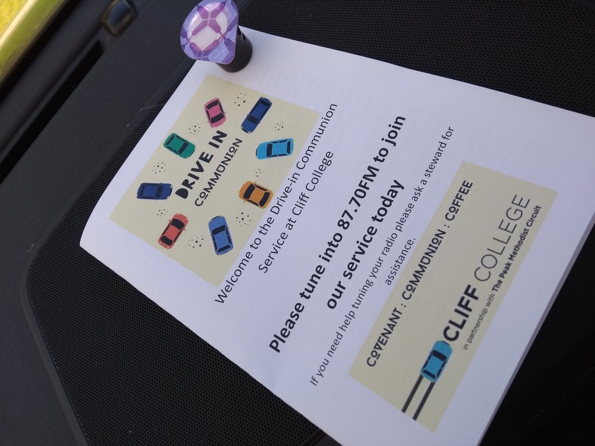 Great to be joining <a href="/CliffCollege/">Cliff College</a> for Drive in Communion this morning! What a great initiative &amp; great to see current &amp; former OPP in the band! <a href="/MethodistGB/">The Methodist Church</a> #oneprogramme