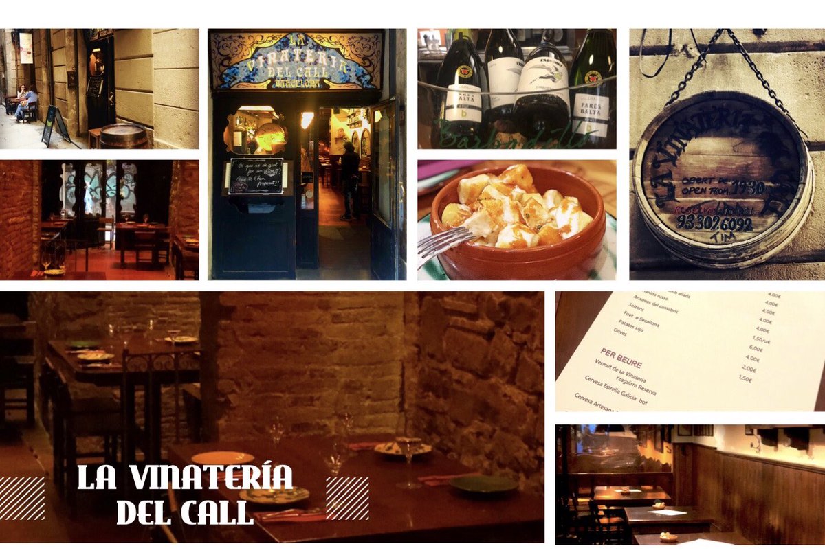 femgotic's tweet photo. Des de 1982 amb els millors #vins del pais al #barri #Gòtic. Platets #tradicionals, embotits i formatges catalans en un local únic. Així és #LAVINATERIADELCALL!! Un lloc únic on han aconseguit un #ambient que convida a fer llargues a l’hora del #vermouth! https://t.co/sQITJDWcJw