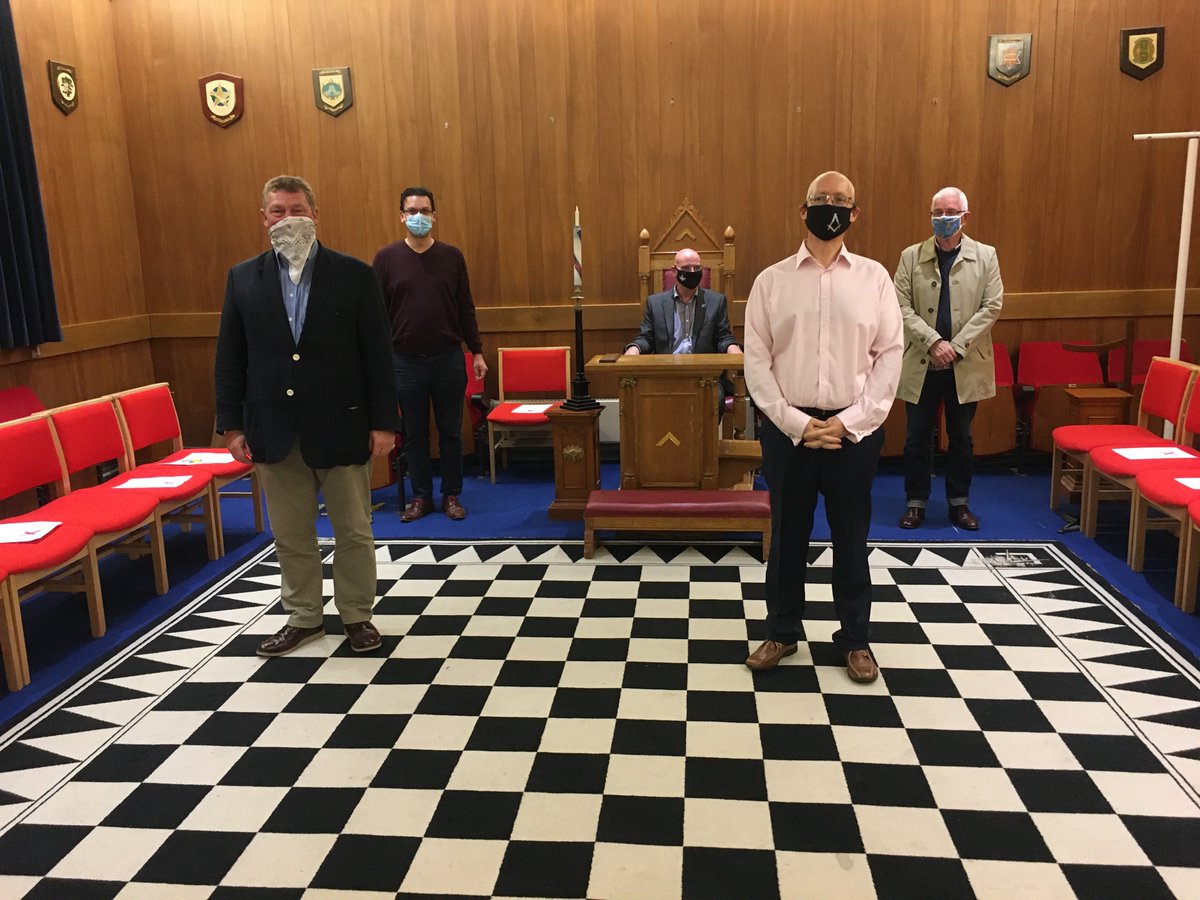 Brief and surreal. Our Masonic world has significantly changed. So wonderful to catch up with some of our Brethren and lift our glasses at 9pm to Absent Brethren