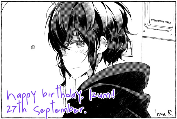 Today's Izumi's birthday (from my webtoon "The Violinist and the Nerd"), so have a little preview from next chapter!
I only remembered because someone commented about it on Webtoon (LAUGHS). I forget my family&friends' birthdays, so of course I would forget my OC's.