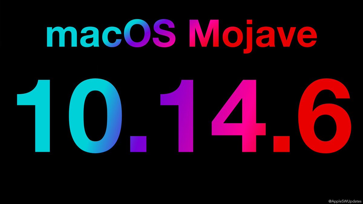 iSWUpdates's tweet photo. macOS Mojave 10.14.6 (18G6032) has been released. #macOS #macOS10146 https://t.co/Ko1c3NV2Ap
