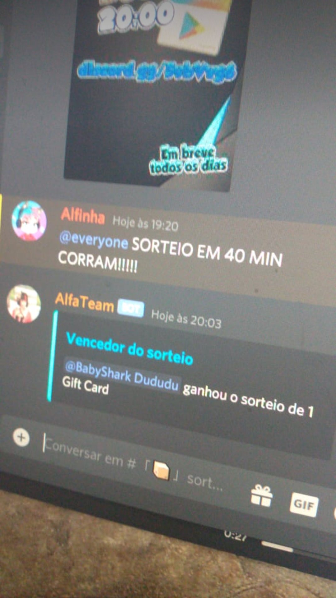 MELHOR DISCORD DE 4V4 DISCORD FREE FIRE SALAS GRATIS ENTREM FF