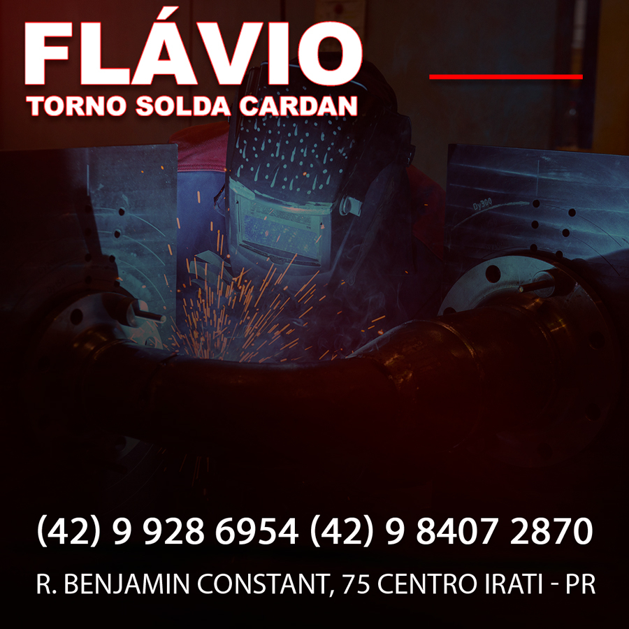 Flavio torno cardan e solda (42) 9 928 6954 (42) 9 8407 2870 R. Benjamin  Constant, 75 Centro Irati - PR #solda #industria #soldador #brasil  #metalurgica #soldadores #soldagem #engenharia #serralheria #retifica #ferro