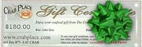 25.00 Seafood Gift Certificates - tinyurl.com/yc3gf8eb Also:freethings.site #CrabMeat