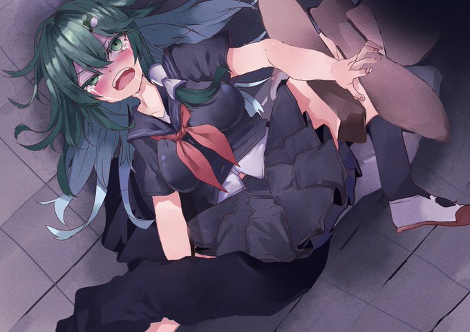 Skebで御依頼いただいた股裂き早苗さんです 