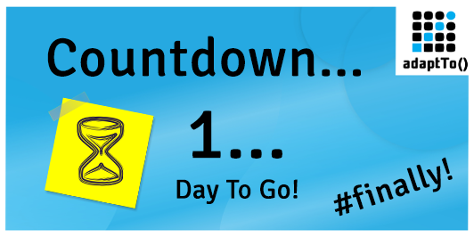 adaptto's tweet photo. #Finally! Tomorrow it is time to make things happen at the #adaptTo() 2020.
Last chance to get your ticket:  https://t.co/RadFHGnRu8

@diva_excellence 
#aem #conference #java #adobe #apachesling https://t.co/I9n2kZZ2b8