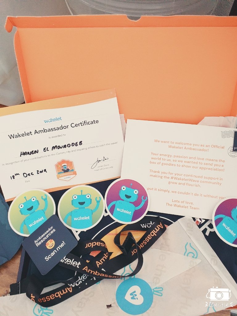 HanenMeddeb1's tweet photo. Thank you soooo much ๐ทfor the Wakelet community ๐ฅฐ for this nice gift ๐ I am very proud to be your Ambassador ๐#Wakelet_Wave @WakletAmbassador @JBDbiz @MisbahGedal
@wakelet @MicrosoftEDU https://t.co/vh0yfVlwm0