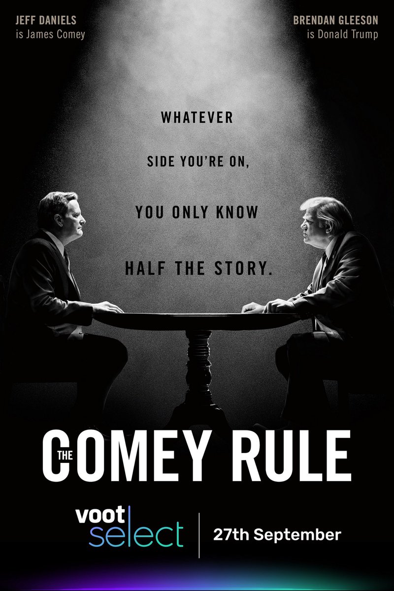 CinemaRareIN's tweet image. The relationship between FBI Director James Comey and President Trump during the first months of the Trump presidency.

Mini-series #TheComeyRule , now streaming on @VootSelect. 

@justvoot @SHOComeyRule @Showtime