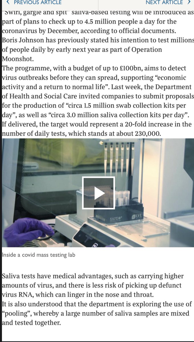  #Ncyt  #novacyt  $alnov Sample pooling today in the times http://thetimes.co.uk/article/corona&nbsp;… @PrimerdesignLtd Ht test suitable for high throughput labs and saliva samplessee details in the thread below  https://twitter.com/gasman2020/status/1305050764138741760?s=21
