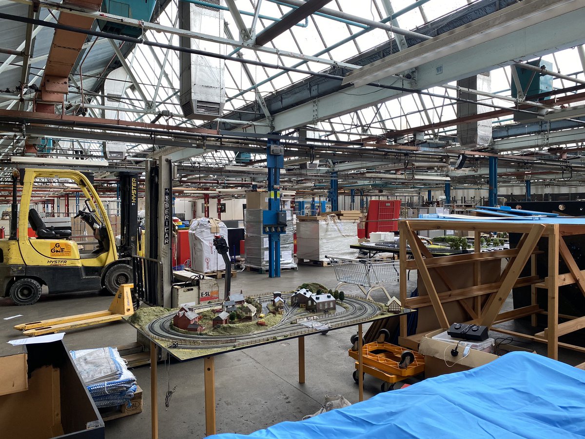 In the old (now mainly silent) Hornby factory there are many old demo layouts from shops, exhibitions and photoshoots. AND quite a number of old injection moulds from years past - a few were saved from a purge about a decade ago. Fascinating stuff. (6/12)