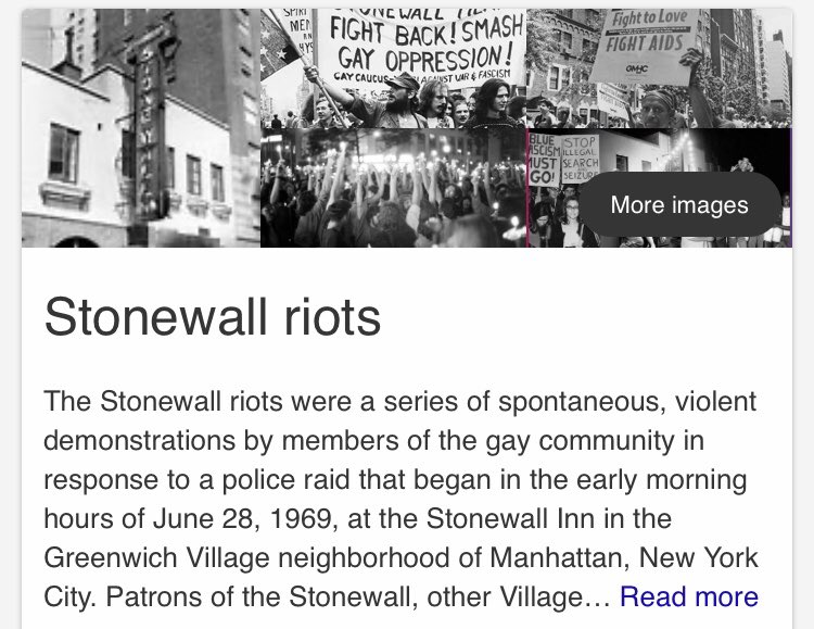 Now. I've already talked about this lyrics. It's a reference to one of the most important part of the lgbt history: the Stonewall riots, 1969, NYC. It started a movement about reclaiming freedom.