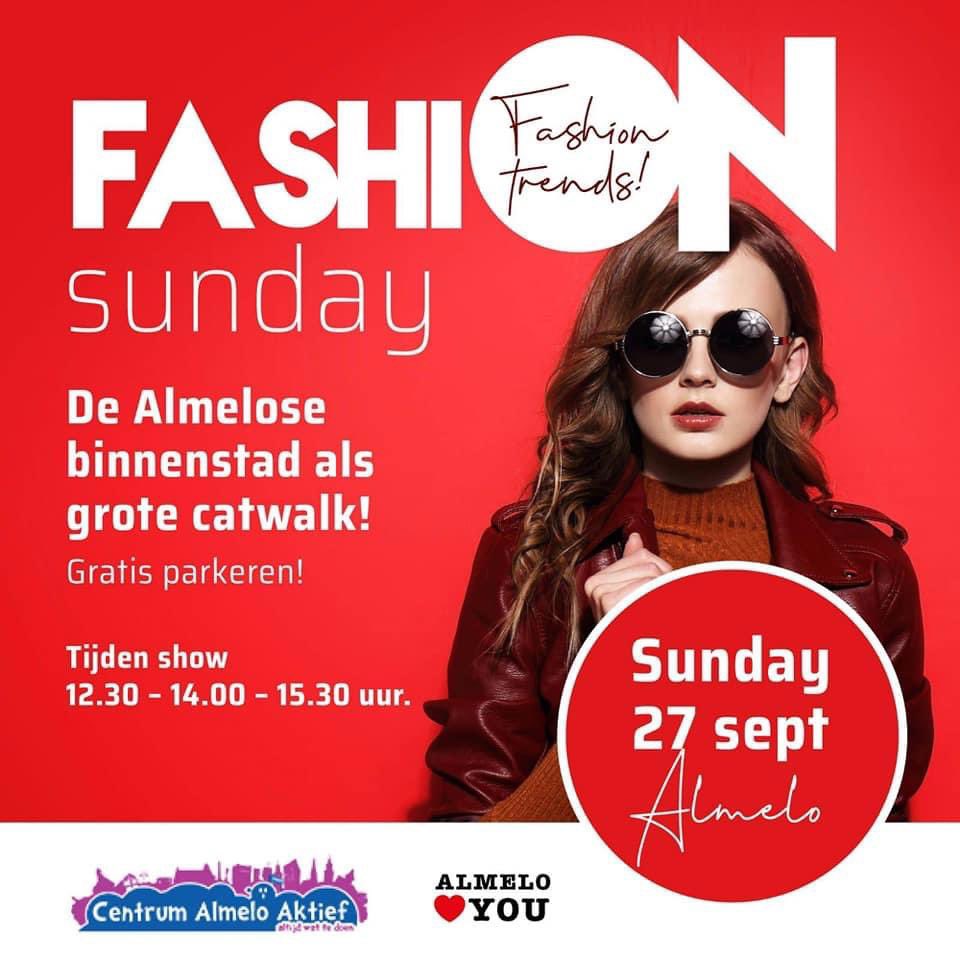 EVENEMENT 🚨| De binnenstad van #Almelo omgetoverd tot een grote catwalk. Winkels zijn open van 12:00 tot 17:00.