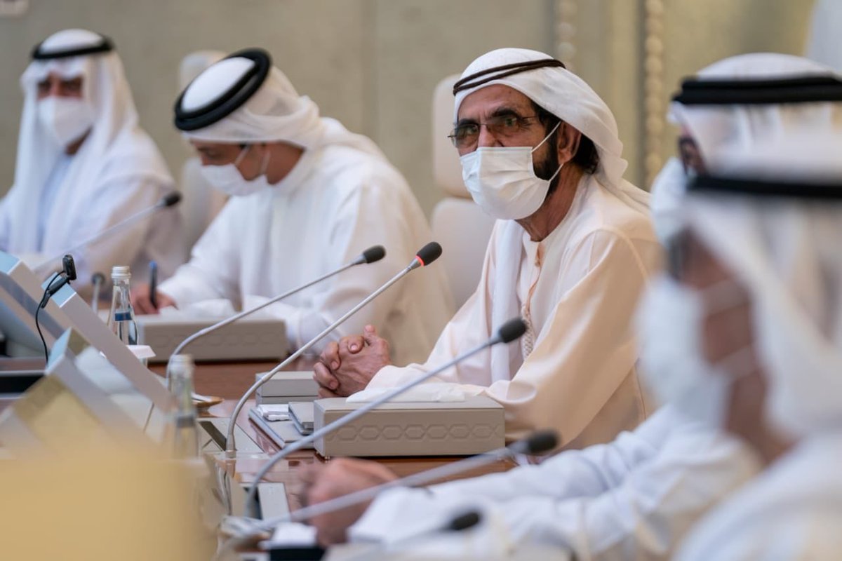 ترأست اجتماعاً لمجلس الوزراء استعرضنا خلاله موقف الدولة التنافسي عالمياً .. الامارات الأولى في 121 مؤشر على مستوى العالم.. والأولى في 479 مؤشر عربياً.. أبارك لأخي رئيس الدولة ولأخي محمد بن زايد ولأعضاء المجلس الأعلى .. هذه جهود آلاف فرق العمل في كافة القطاعات