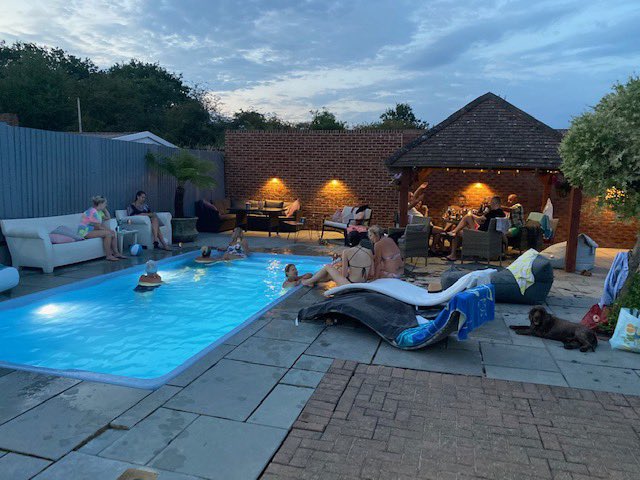 PoolBuildings's tweet image. Another one of our swimming pools being enjoyed by one of our customers and their family. Pre covid of course. #swimmingpool #fibreglasspools #gardening #staycation2020