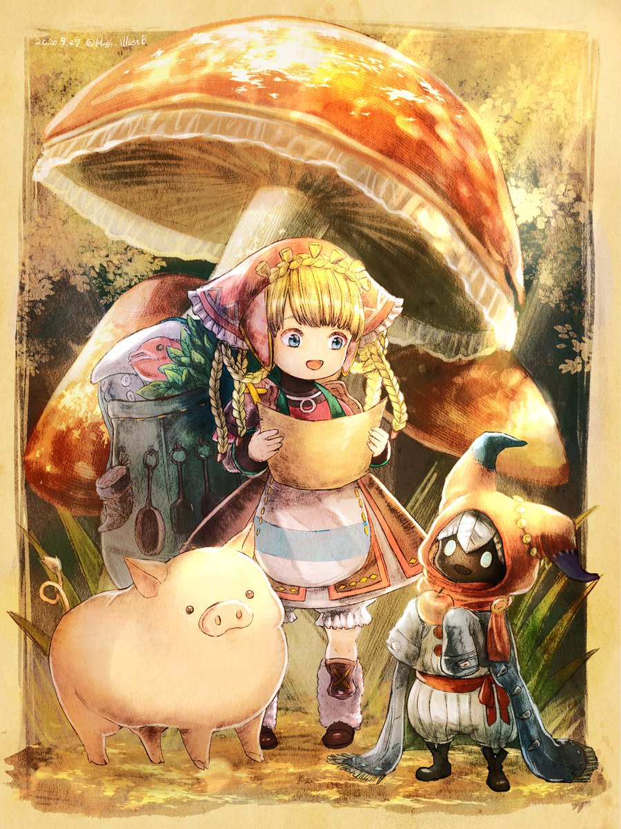 ラブリとノポウ族 アナザーエデン Mugiのイラスト ラブリとノポウ族 アナザーエデン Mugiのイラスト