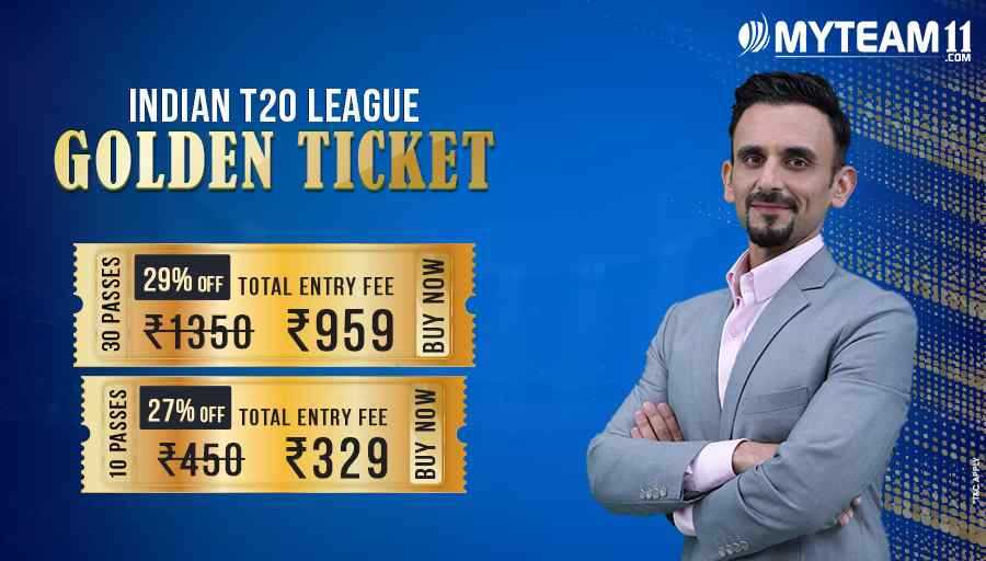 sarveshksharma's tweet photo. I'm all set to Win Big in this season of Indian T20 League with Golden Ticket at Huge discount only on https://t.co/YXZ5rSXiI9 #IndiaKiApniFantasyApp #MyTeam11 https://t.co/BhSDs9IyZ8