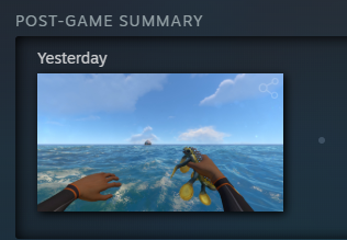 Cinderleetv's tweet photo. So this is steam's post-game summary of my time on Subnautica. Just...holding Kevin of course. https://t.co/GKjlIPIacH