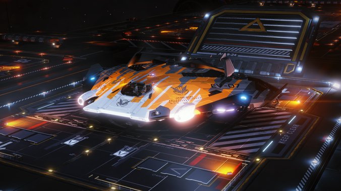 I've decided to complete this milestone by doing a tour of the stations in the Sol system.I'm also going to do it in one of My Cobra mkIII's, Jameson.Currently sat on the deck of my fleet carrier Hexavellious, waiting for a jump to complete to take me to Procyon.