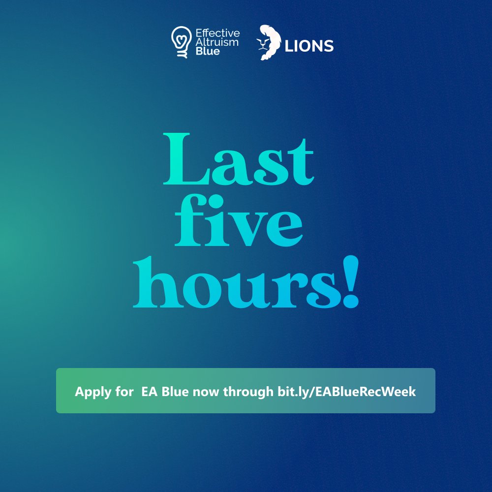 Effective Altruism Blue tweet media