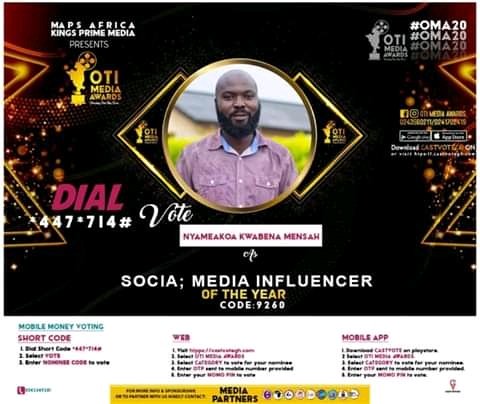 PScelorm's tweet image. Phlame news live
Please dail *447*714# to vote for Nyameakoa kwabena Mensah to social media influencer of the year award at Oti Media Awards
@YonkoTv1 
@tinall 
@ghkwaku1 
@KobbyKyei_ 
@onua_zionfelix 
@ameyaw112