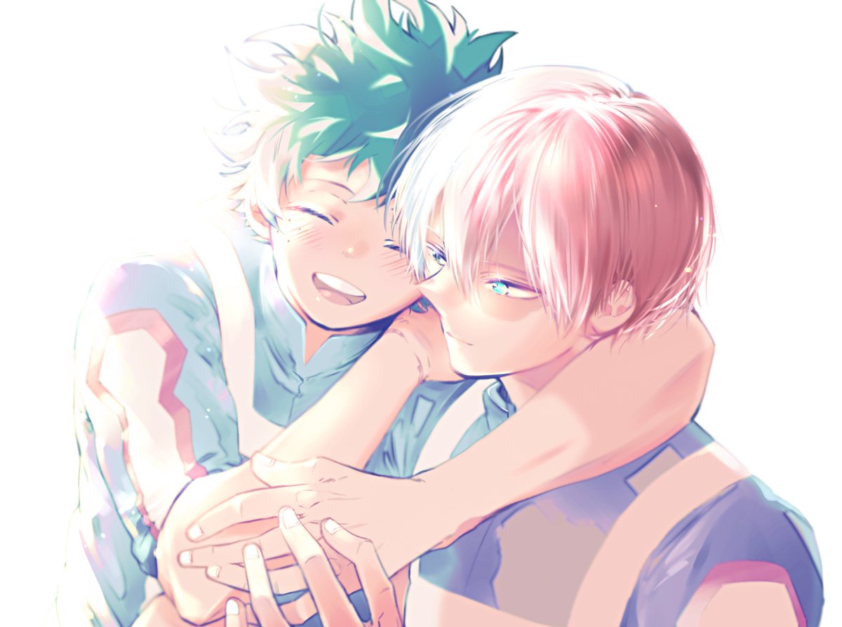 緑谷出久 ,轟焦凍 「なかよし!☺️(轟出) 」|穂積➰🏀のイラスト