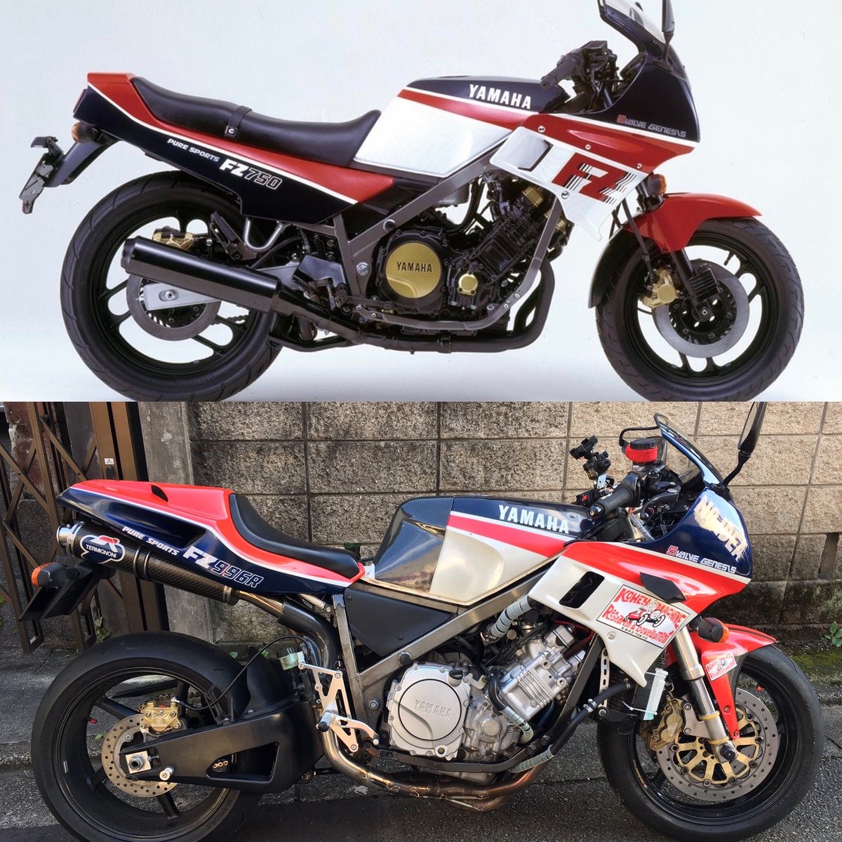 2020年 初秋 割れたカウルを補修&塗装してデカールを貼り付け、なん