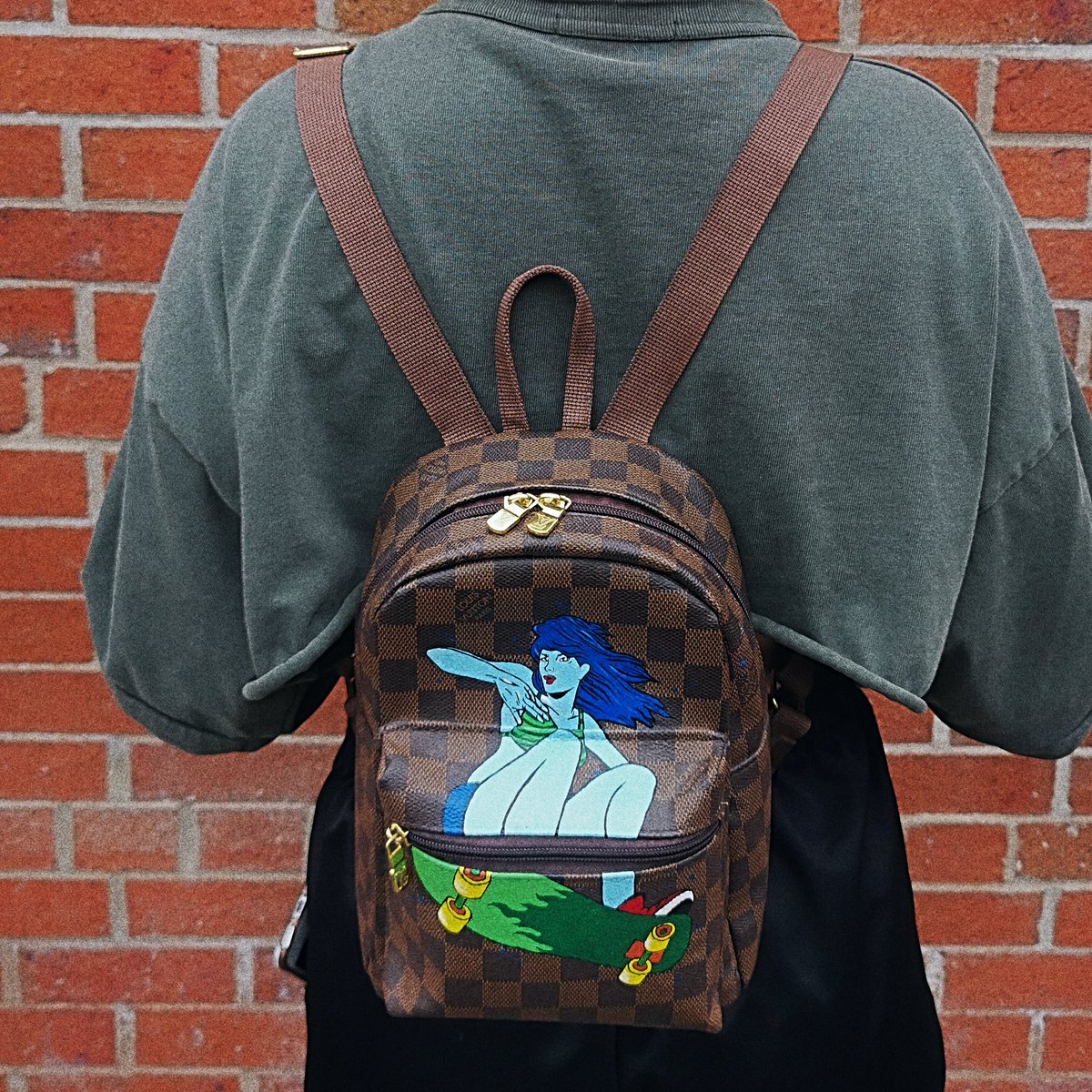 Backpack hand painted by me 😊