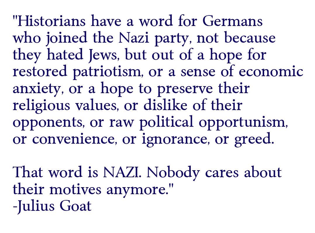 On the day of what will, at sundown, be Kol Nidre, this certainly bears remembering. #kolnidre #yomkippur #vote #vote2020 #voteblue2020 #bidenharris2020 @JuliusGoat