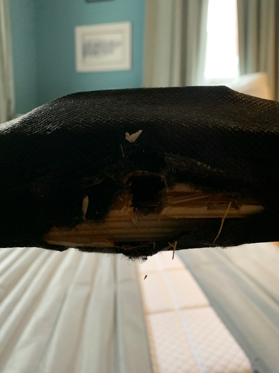 GinaDTucker's tweet photo. @nectarsleep bed frame fell apart after about 7 months. Unfortunately I didn’t call until I was 1 months past my year warranty. Is there nothing I can do? This picture is the wood falling apart I’m the middle of the frame. https://t.co/7URRIu9CKV
