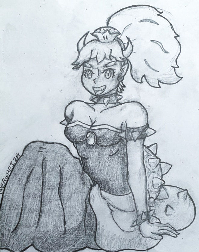 ErgheizA's tweet photo. Day 29 of #Bowsettember
#bowsette #traditionalart #bowser #princessbowser
#クッパ姫 #koopaprincess #koopapeach #mario #supermario #supercrown #nonameartist #SmallArtistClub #smallartist #ArtistOnTwitter
#sketch #sketchtember https://t.co/cqrck6k6RP