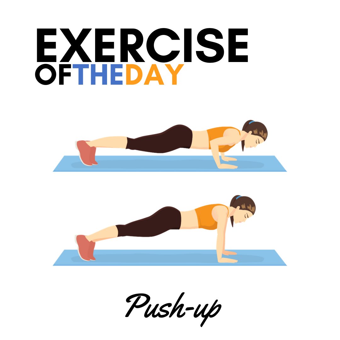 #workoutathome with Push ups! Elbows back in diagonal, palms, flat, abs tight and give this classic, foundational exercise your best shot

TWEET us how many you can do!