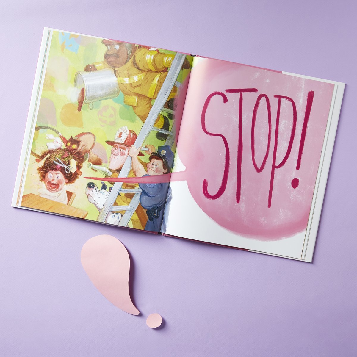 ChronicleBooks's tweet photo. #AdamRex, the bestselling author/illustrator of Nothing Rhymes with Orange (and countless other kids books!) delivers even more laughs in his newest book—a zany story about a girl with the whole world stuck in her hair 😂Preorder On Account of the Gum now: https://t.co/6BBrKNb99W https://t.co/HHrIyyB6lP