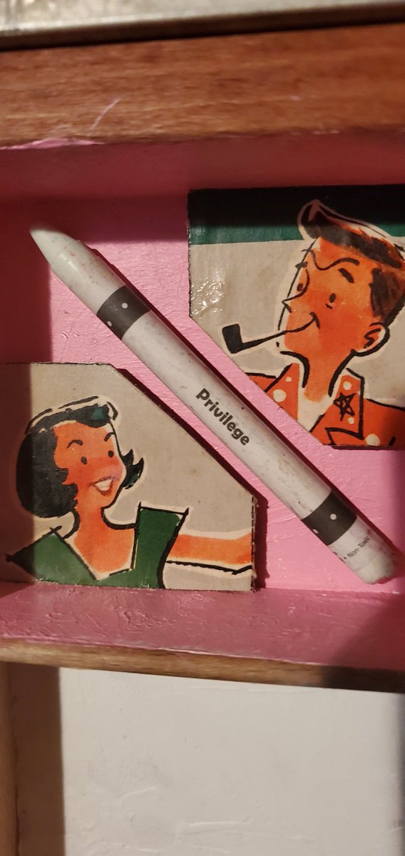 David stole an <a href="/OffensiveCray/">Offensive Crayons</a> for one of his For Keeps Sakes art boxes.