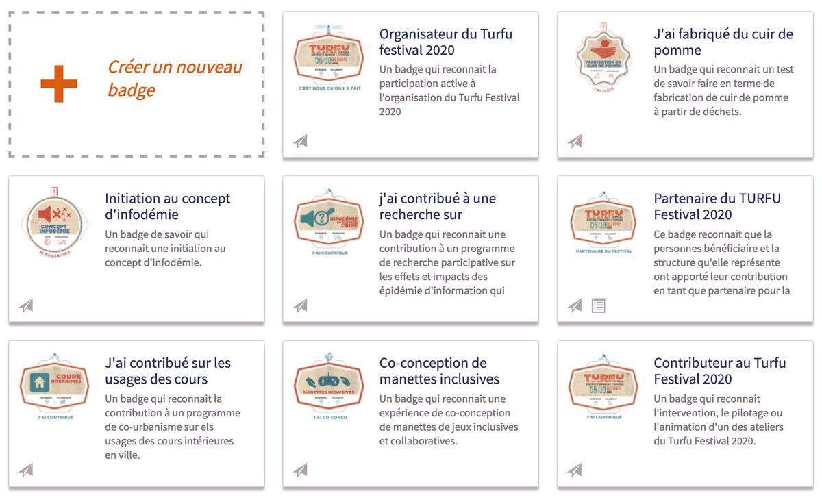 Ce moment où notre compte OBF se rempli des #OpenBadges du @TurfuFestival