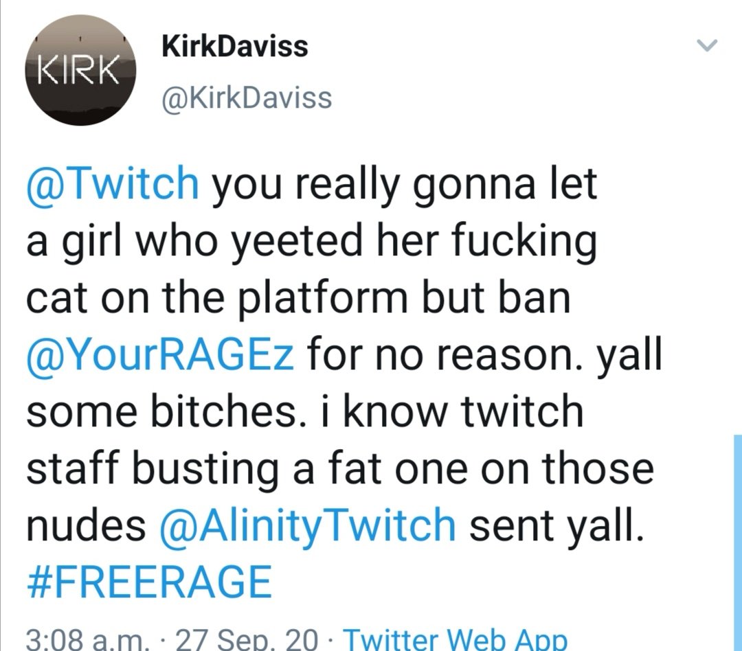 Alinity on Twitter "Looks like someone got banned last night. Wake up