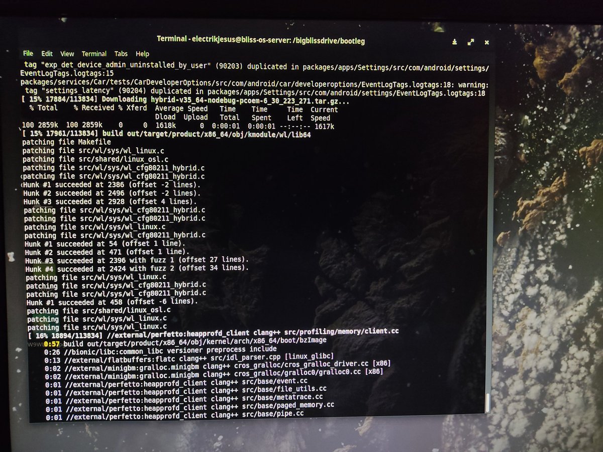 electrikjesus's tweet photo. Finishing up some of the Q ROMs I had started before Android 11 dropped. Looking like @BootleggersROM PC builds are almost ready ;)
#AndroidGenericProject #AllROMsAreBlissful https://t.co/xMfwnCowWx