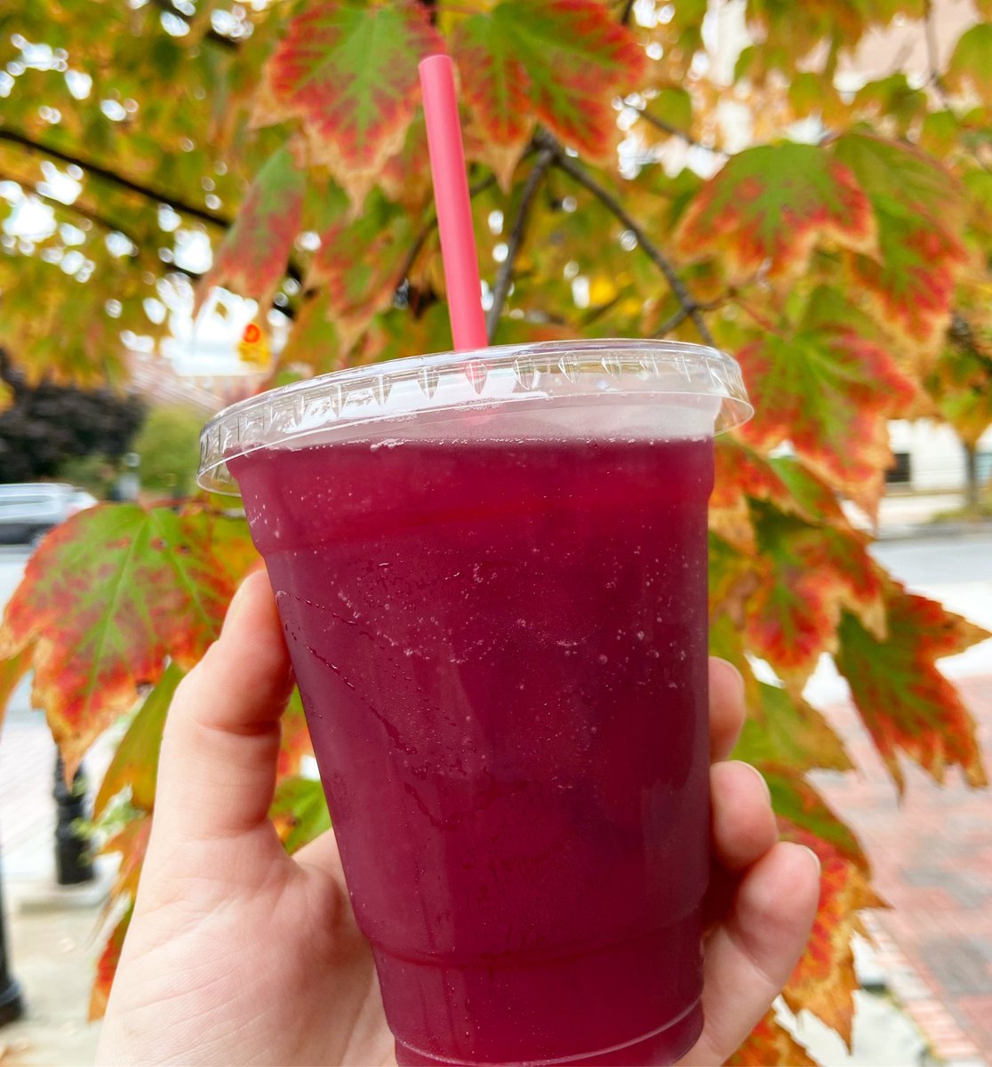Fruity Fall slushees available today! 🍁 We’re open 12-4 🌞