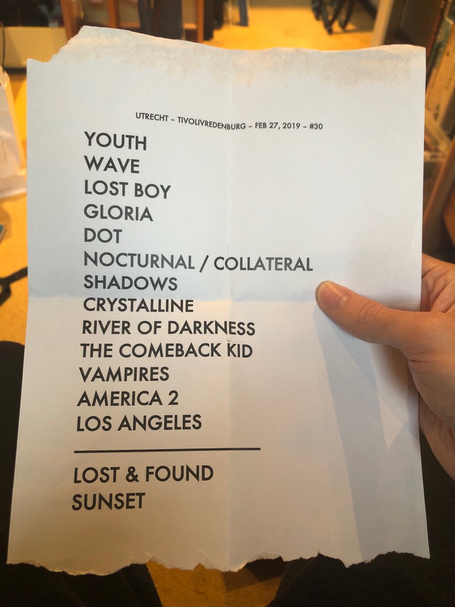 HowIMetBerend's tweet photo. @TheMidnightLA Just found this setlist again. Still one of the best (if not the best!) concerts I’ve ever had the pleasure of attending! https://t.co/3fCIarAS1F