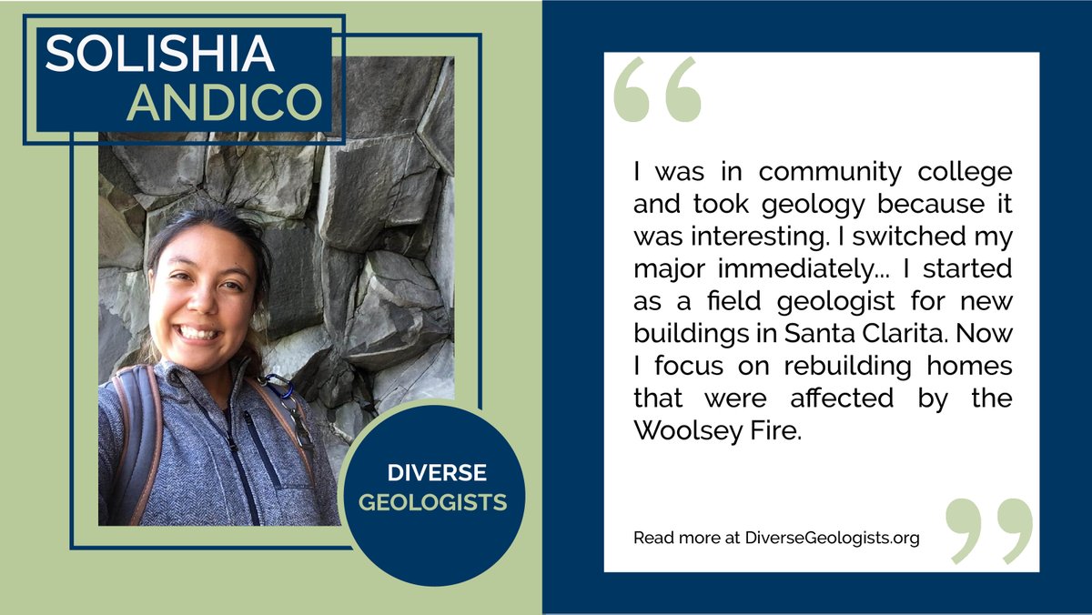 Meet Solishia Andico (she/her), staff #geologist. Read more on our website: diversegeologists.org/post/solishia-… #geoscience #FirstGen #WomenInGeoscience #FilipinoGeologists #AsianGeologists #WoolseyFire #uclaGeology #ucla #EngineeringGeology #CaliforniaGeology #FilipinoInSTEM #AsianInSTEM