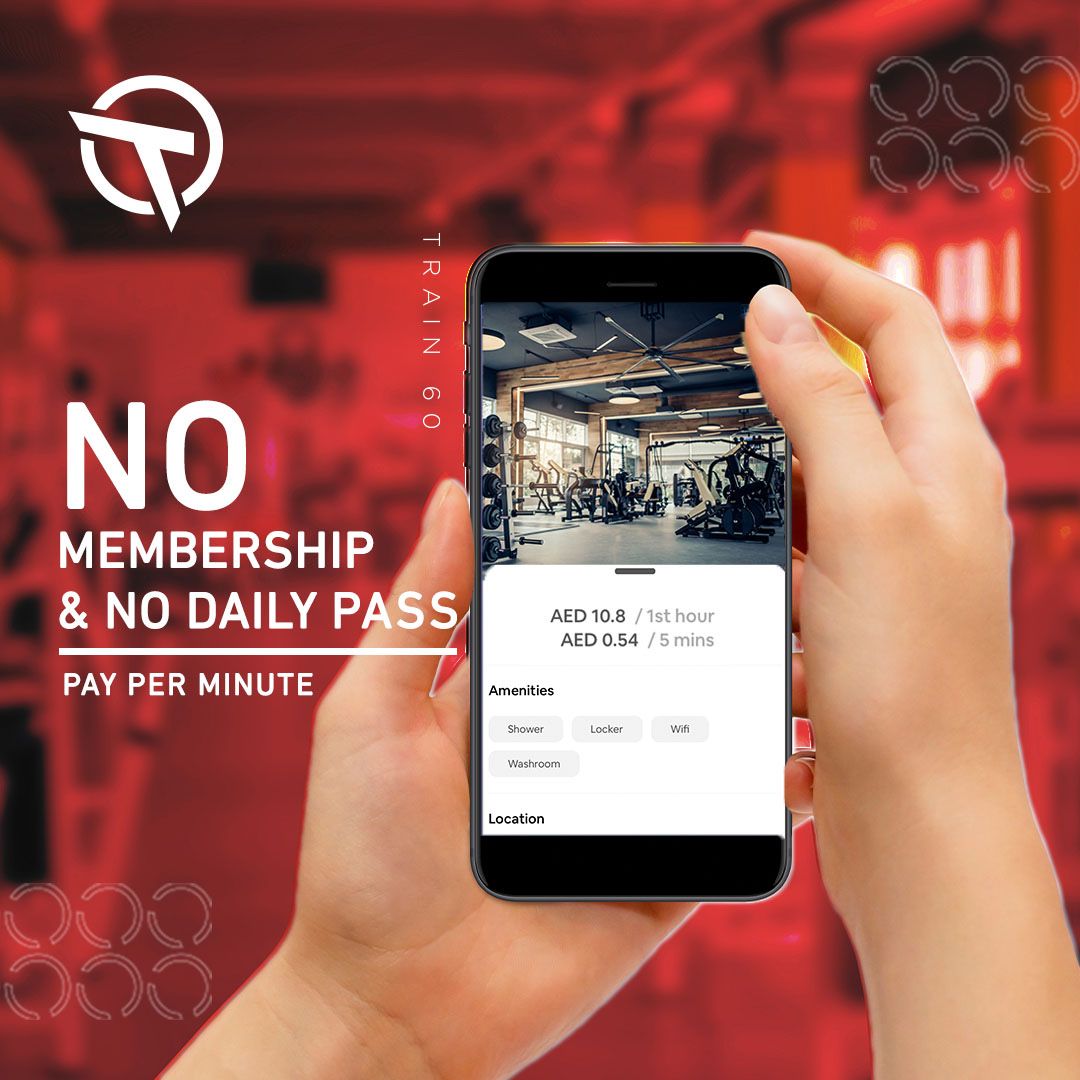 train_sixty's tweet photo. WELCOME to a new revolutionary concept of working out 🏋️‍♂️ NO COMMITMENT 🛑 NO HIDDEN FEES 💰 pay only for the time you spend at the GYM ! DOWNLOAD THE APP NOW 

#Train60 #Dubai #Gym #Bored #tgif #weekend #gympass #exercise #fitness #dubaifitness #uaelife #mydubai #gymdxb https://t.co/Snp5jQFVuN
