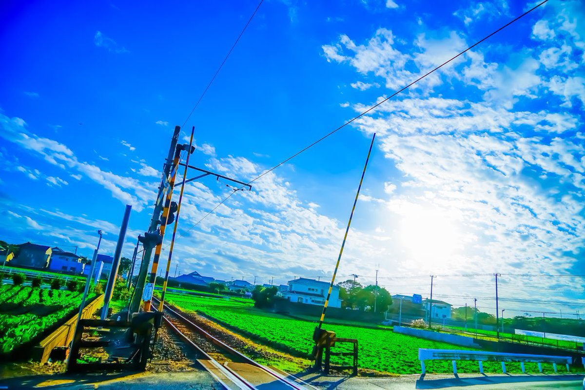 kimustagram7's tweet photo. #ファインダー越しの私の世界
#写真好きな人と繋がりたい
#カメラ好きな人と繋がりたい
#カメラ男子　#カメラマンさんと繋がりたい
#風景　#カメラ　#写真　#踏切
#銚子　#銚子市　#picture #photo #photography #train https://t.co/0moxb7q11j